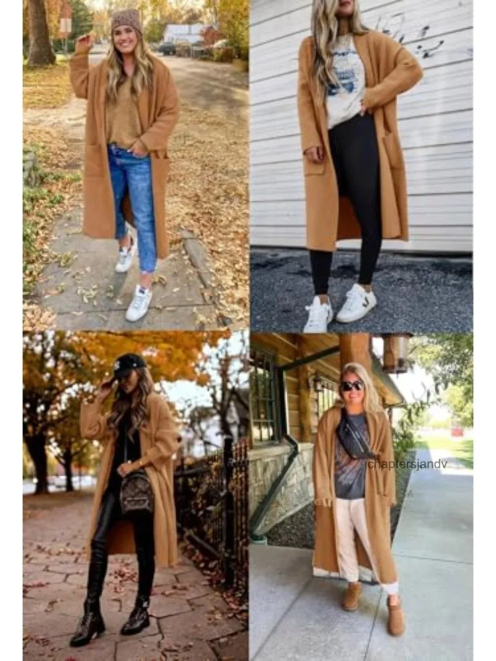 Womens Oversized Open Front Maxi Cardigan Long Sleeve Knit Sweater Coat